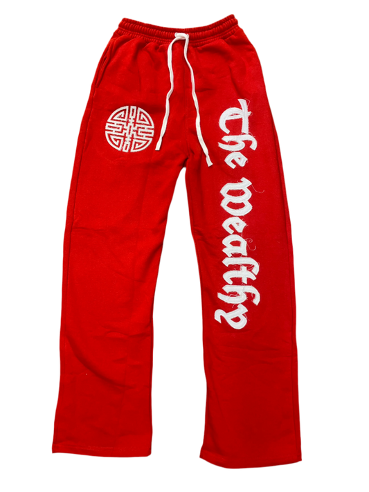 Red Wealthy Dreamz Pants